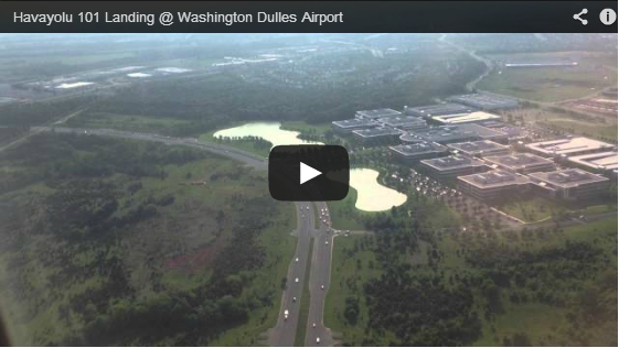 Havayolu 101 Landing @ Washington Dulles Airport