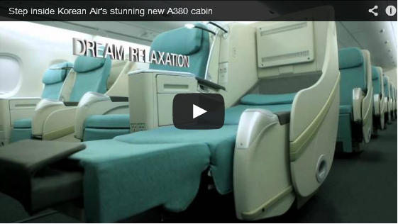 Korean Air’s Airbus A380 Cabin
