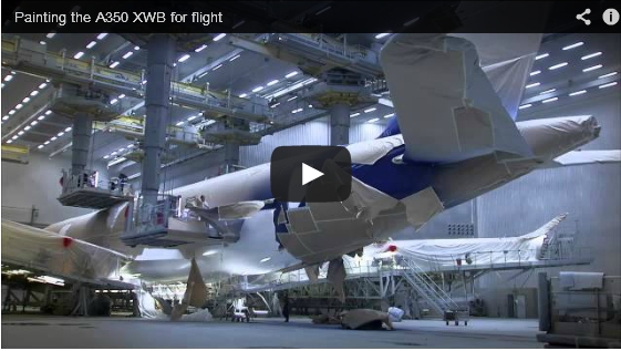 Painting the Airbus A350 XWB