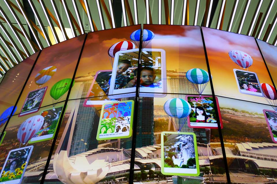 The Social Tree at Singapore Changi Airport lets passengers leave a ‘digital memento’