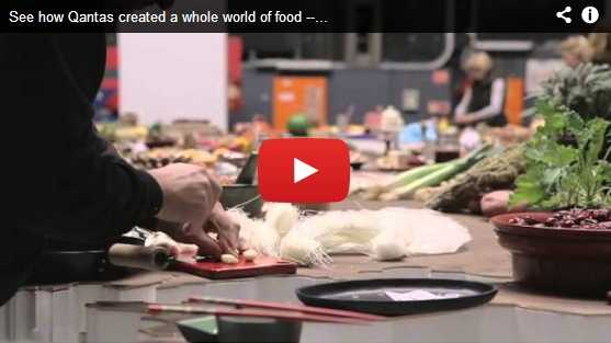 See how Qantas created a whole world of food