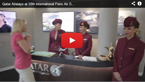 Qatar Airways at 50th International Paris Air Show 2013