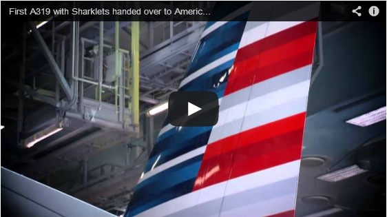 First A319 with Sharklets handed over to American Airlines