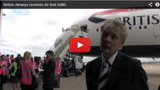 British Airways receives its first A380