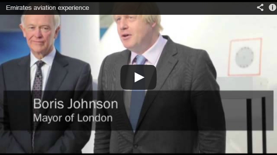 Emirates Aviation Experience with Boris Johnson