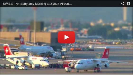 SWISS – An Early July Morning at Zurich Airport