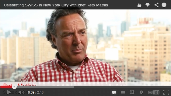 Celebrating SWISS in New York City with chef Reto Mathis