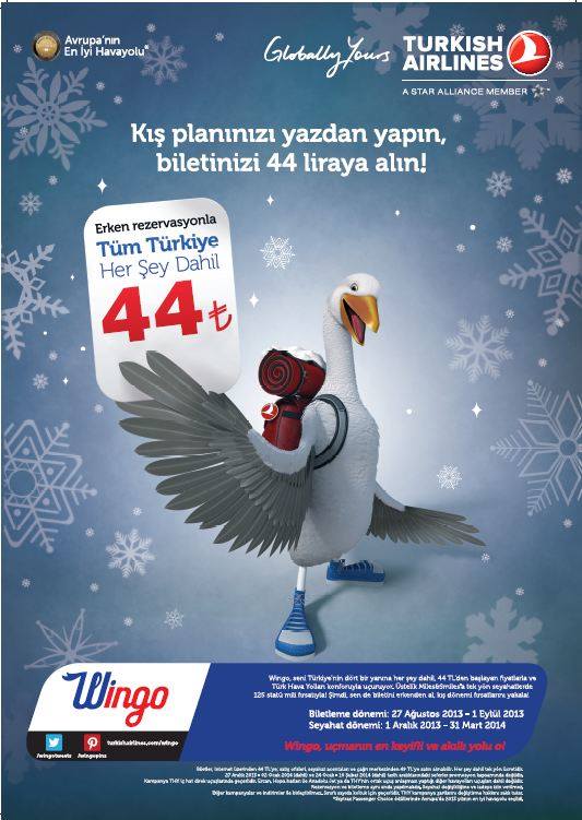 Türk Hava Yolları – 44 TL Kış Kampanyası