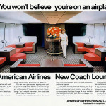American Airlines New Coach Lounge - Boeing 747