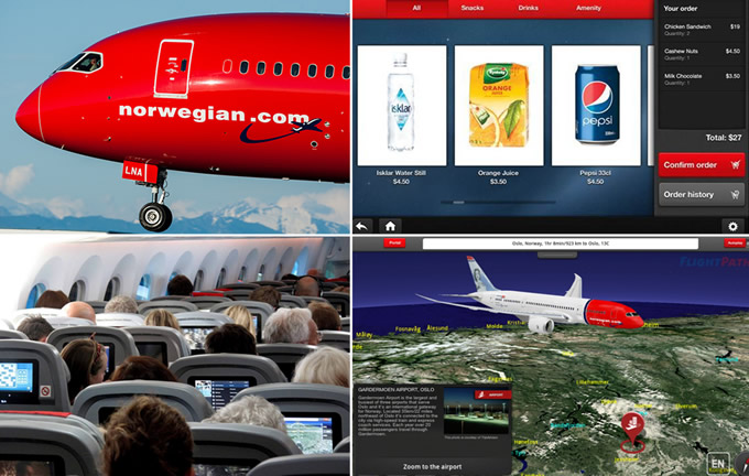 Norwegian’s Dreamliner features geotainment and in-seat ordering