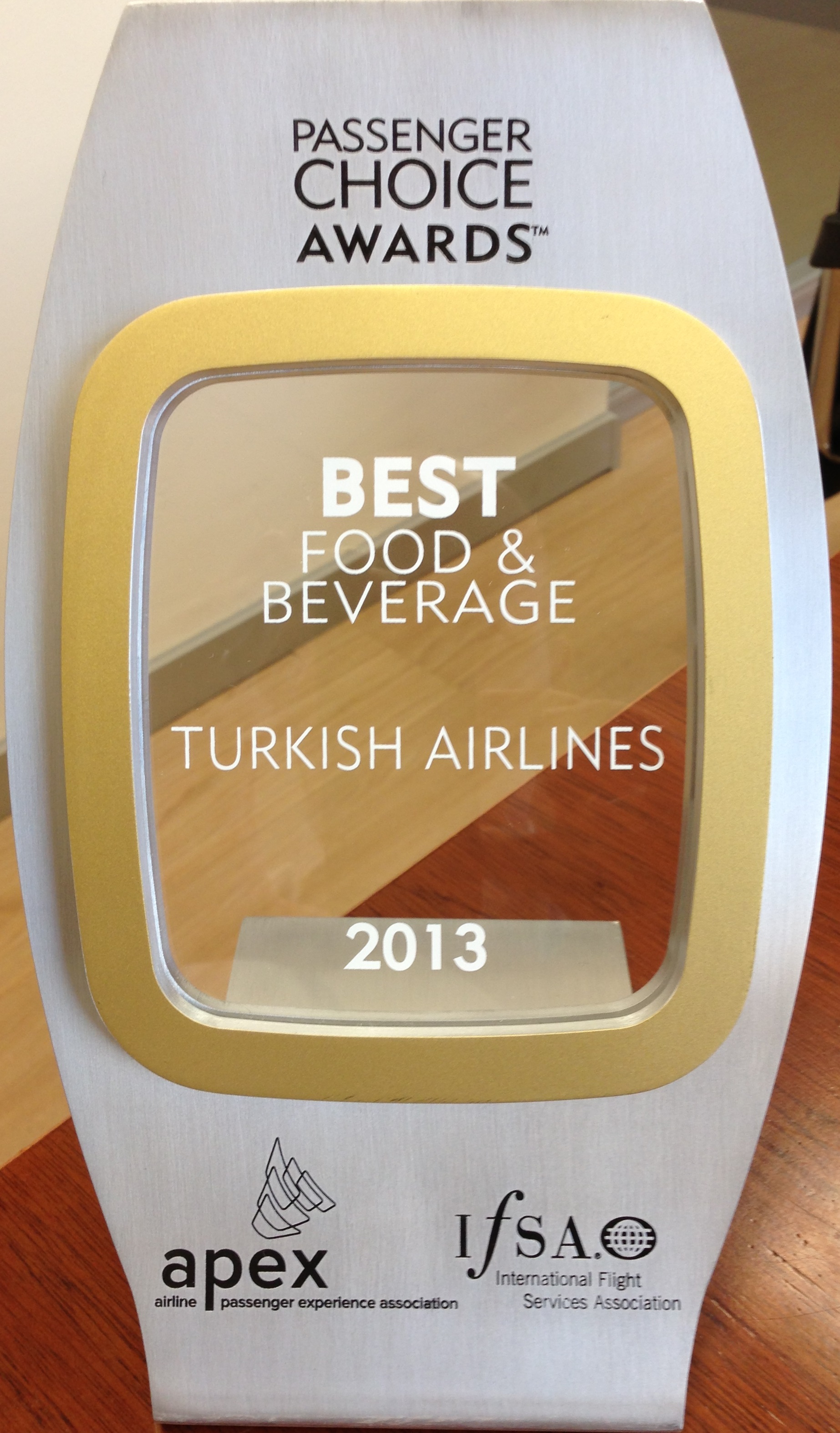 Turkish Airlines – Passsenger Choice Awards – Best Food & Beverage