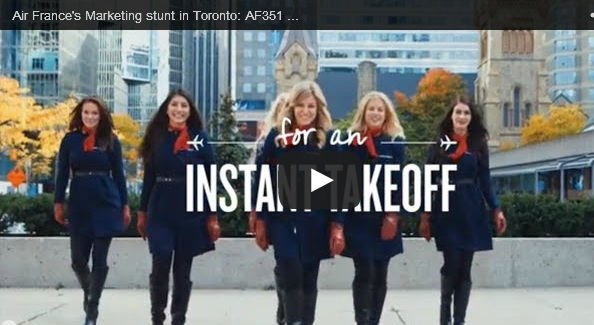 Air France’s Marketing stunt in Toronto: AF351 Instant Takeoff Contest