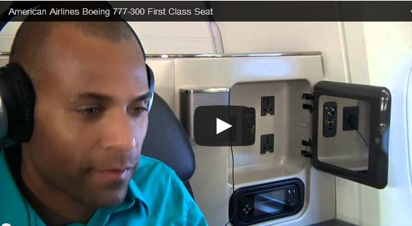 American Airlines – Boeing 777-300 First Class Seat