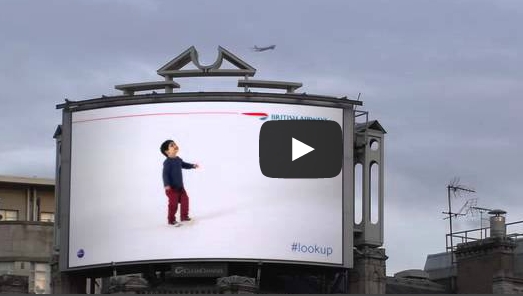 British Airways – #lookup in Piccadilly Circus