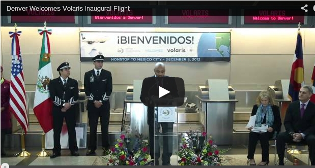 Denver welcomes Volaris Inaugural Flight