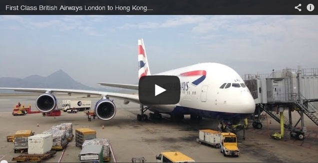First Class British Airways London to Hong Kong