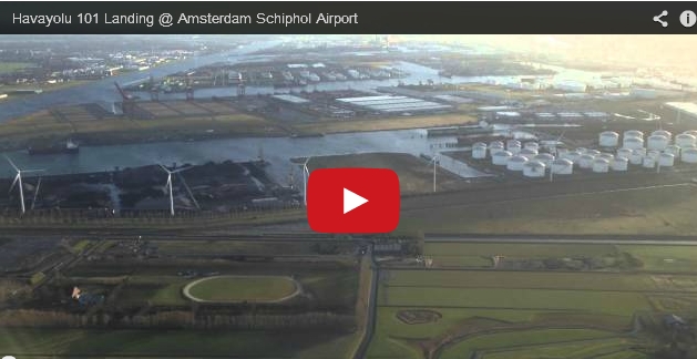 Havayolu 101 Landing @ Amsterdam Schiphol Airport