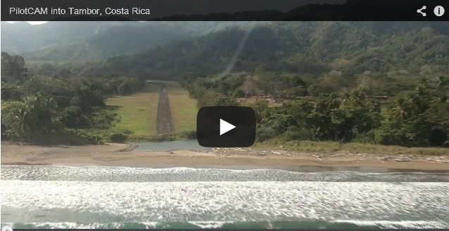 Nature Air – PilotCAM into Tambor, Costa Rica