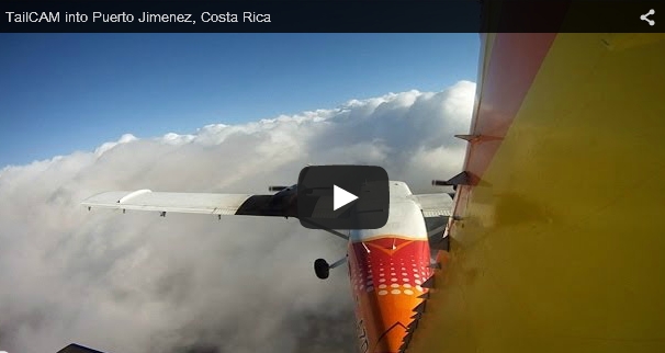 Nature Air – TailCAM into Puerto Jimenez, Costa Rica