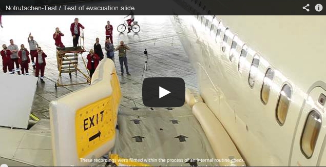 Austrian Airlines – Test of the Evacuation Slide
