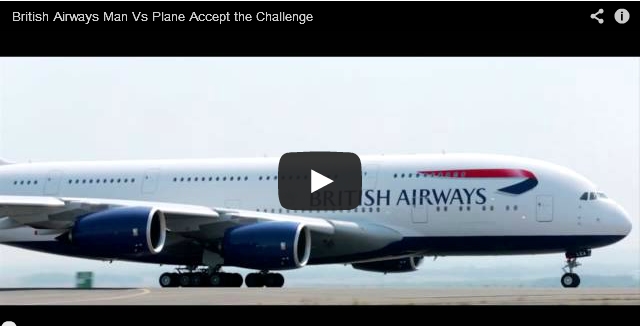 British Airways Man vs Plane Accept the Challenge