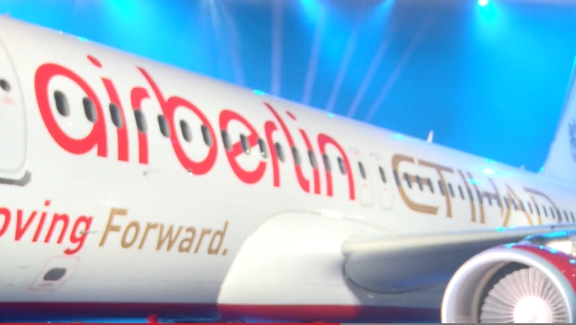 Etihad Airways and Air Berlin Unveil Joint Livery Aircraft