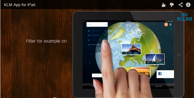 KLM App for iPad