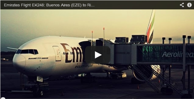 Emirates Flight EK248: Buenos Aires (EZE) to Rio de Janeiro (GIG)