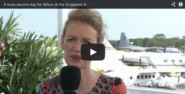 A busy second day for Airbus at the Singapore Airshow
