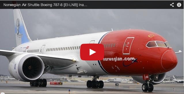 Norwegian Air Shuttle Boeing 787-8 [EI-LNB] Inaugural Flight to LAX