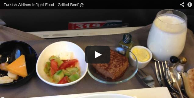Turkish Airlines Inflight Food – Grilled Beef @ Toulouse-Istanbul Flight