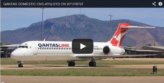 Qantas Domestic CNS-AYQ-SYD on Boeing 717/737