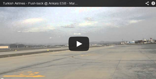 Turkish Airlines – Push-back @ Ankara ESB – March 2014