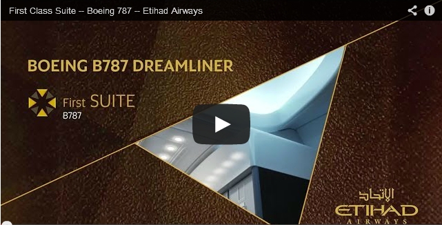 Etihad Airways – Boeing 787 – First Class Suite