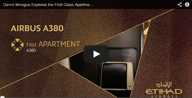 Etihad Airways – Dannii Minogue Explores the First Class Apartment in A380