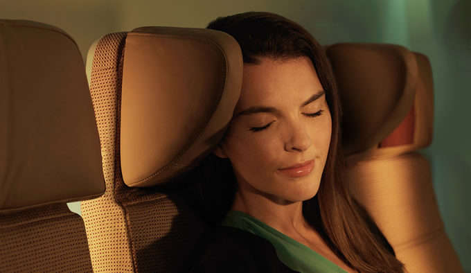 Smart design: Fixed headrest support on Etihad’s new Economy seats