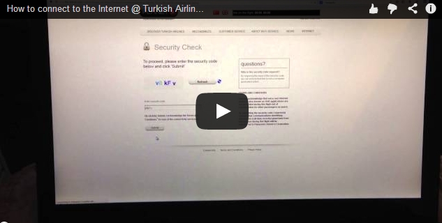 How to connect to the Internet @ Turkish Airlines Flights