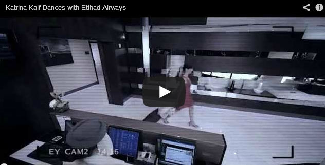 Katrina Kaif dances with Etihad Airways