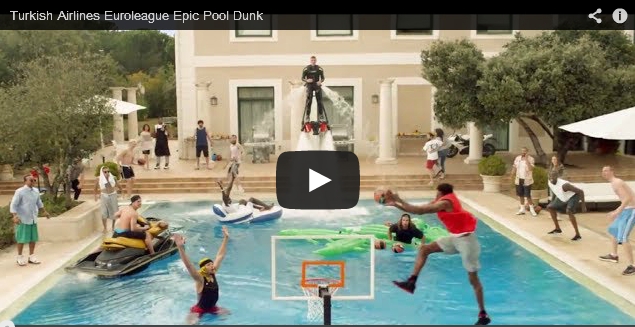 Turkish Airlines Euroleague Epic Pool Dunk