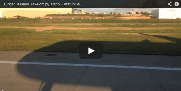 Turkish Airlines Take-off @ Istanbul Ataturk Airport towards Marmara Sea