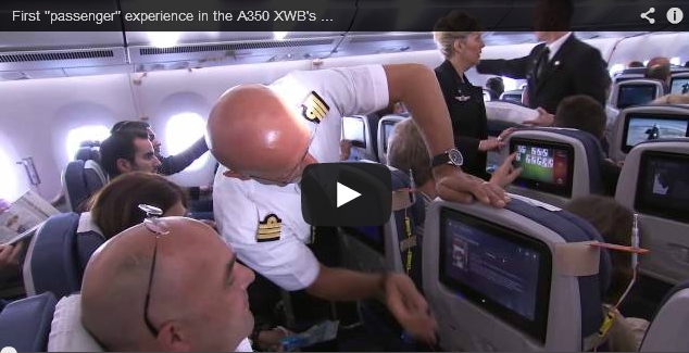 First Passenger Experience in the Airbus A350