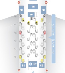 British Airways-A380-Business Class-map