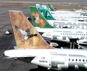 Frontier Airlines_ucak_kuyruk_hayvan