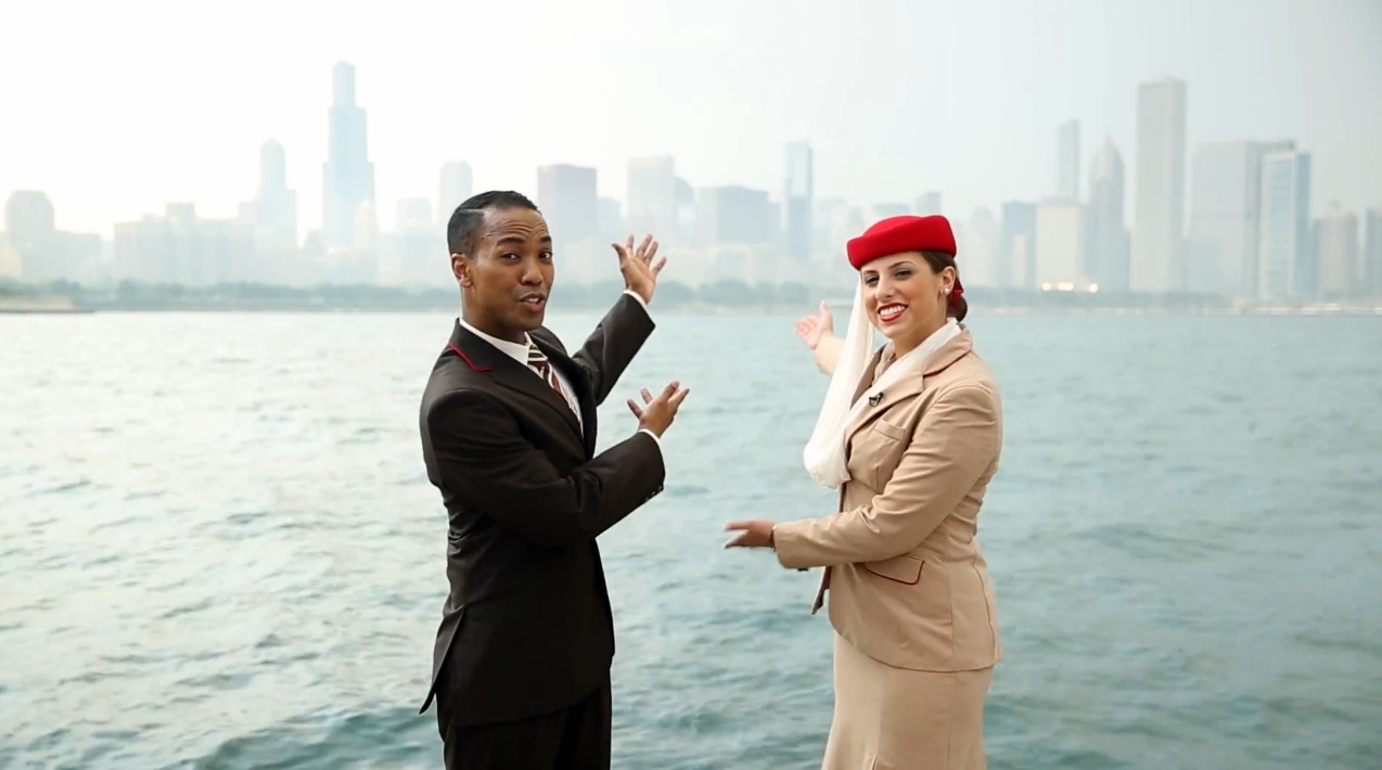 Emirates | Inaugural Flight Landing at Chicago O’Hare