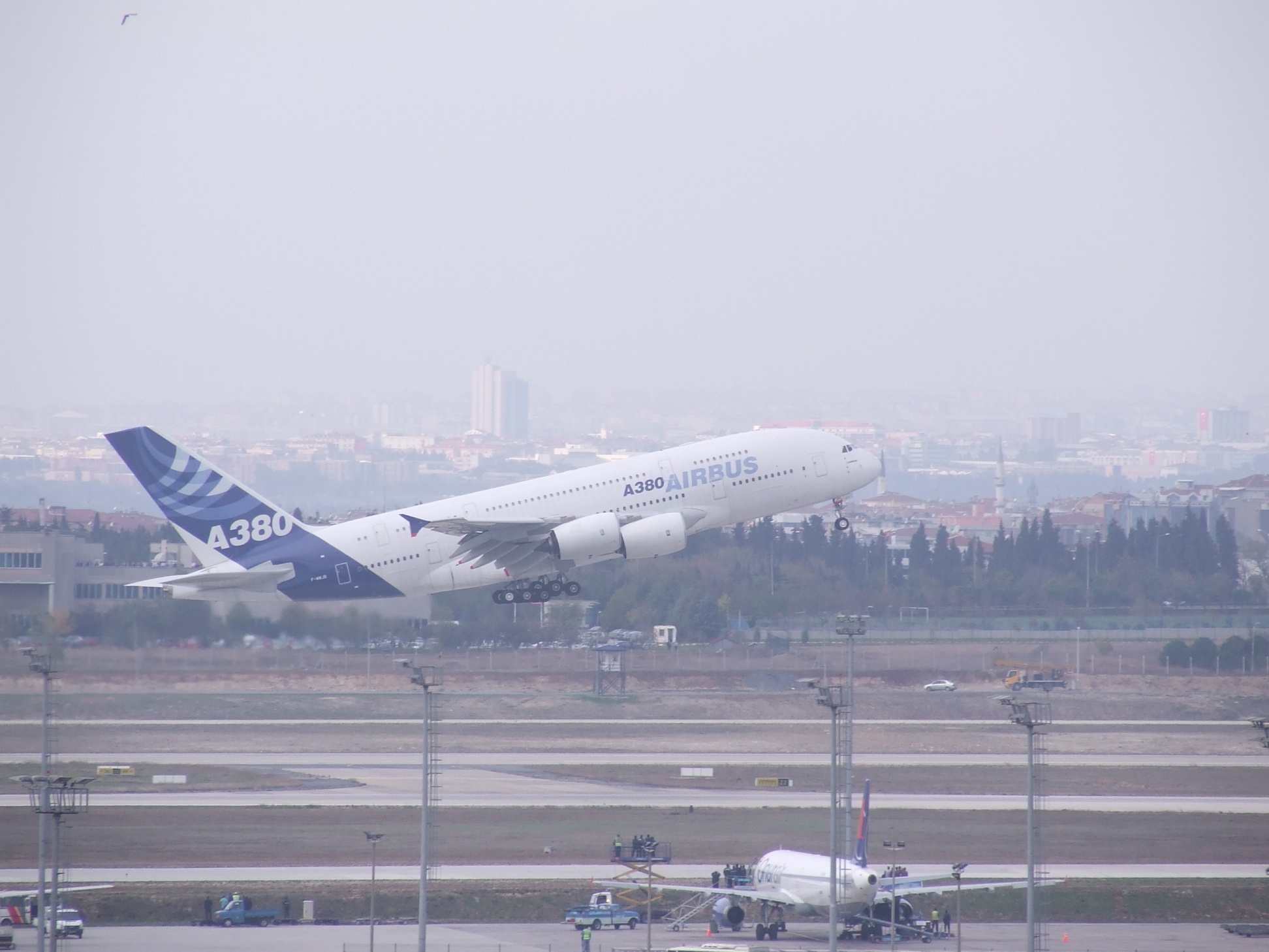 Airbus A380 Visits Istanbul Ataturk Airport