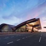 Doha_Hamad_Airport_HIA Passenger Terminal At Sunset