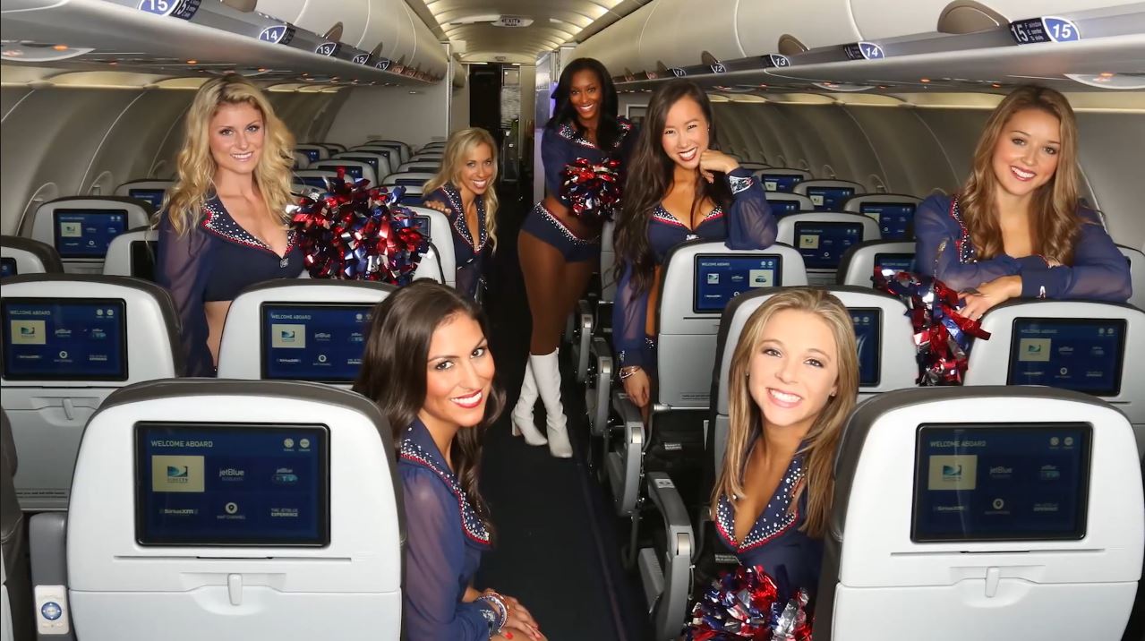 jetBlue – Patriots Cheerleaders Calendar Shoot