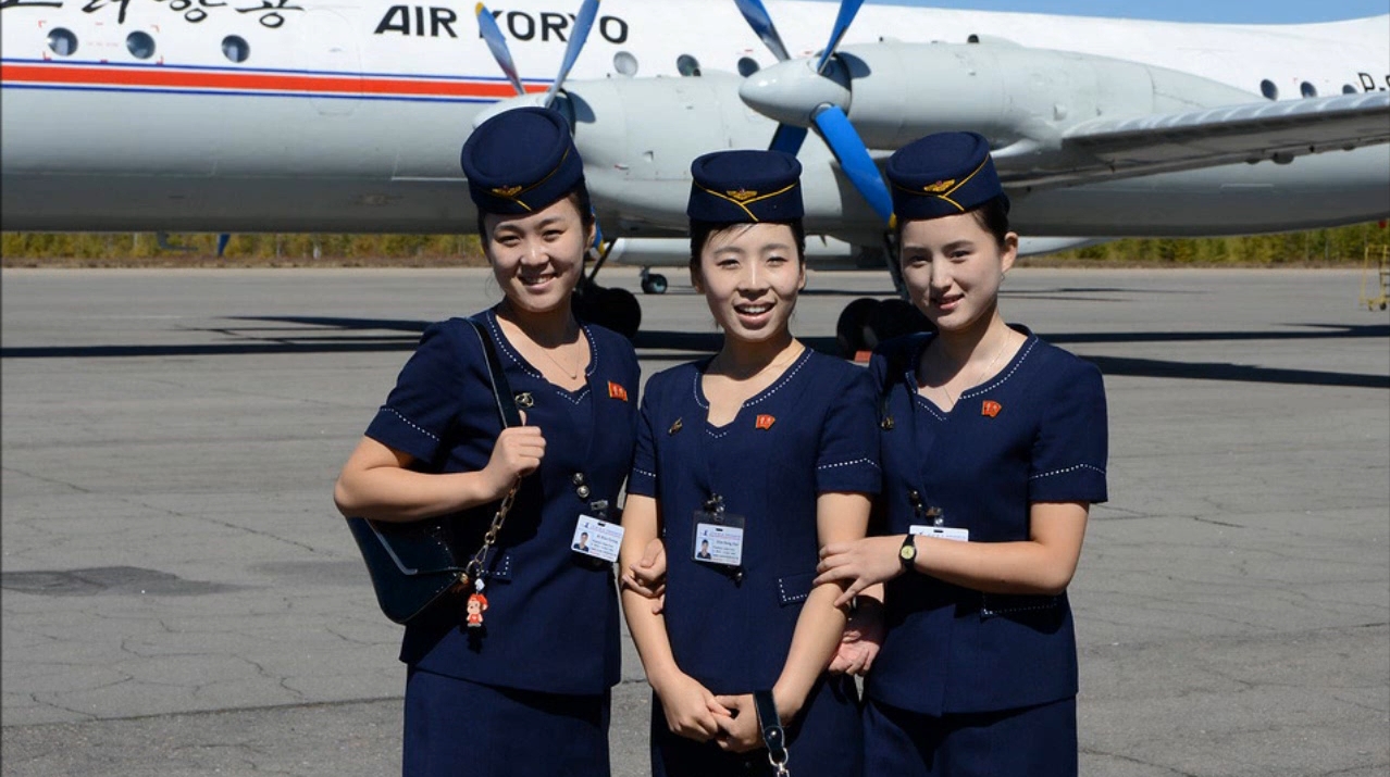 Flying Air Koryo Ilyushin IL-18 to Samjiyon