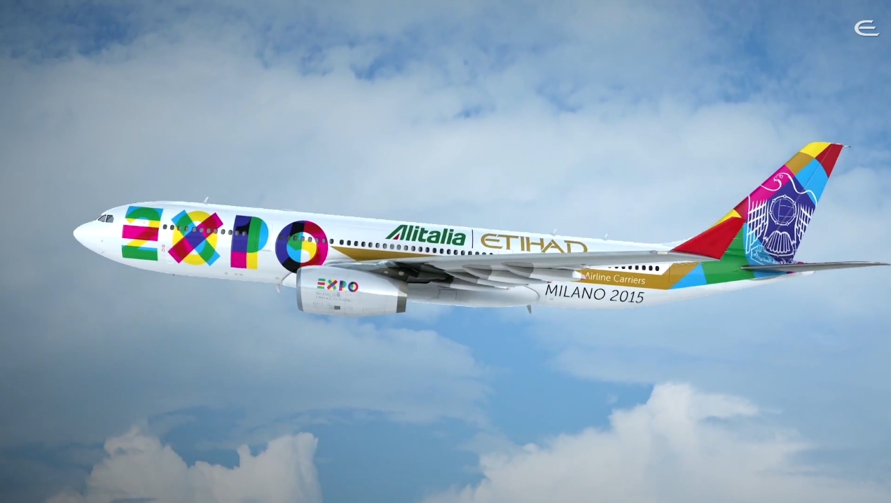 Milano Expo 2015 | Etihad Airways and Alitalia Joint Liveries