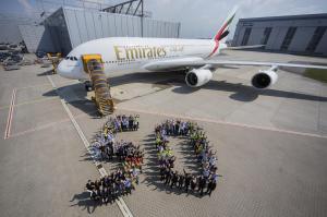 Airbus A380 50th Emirates